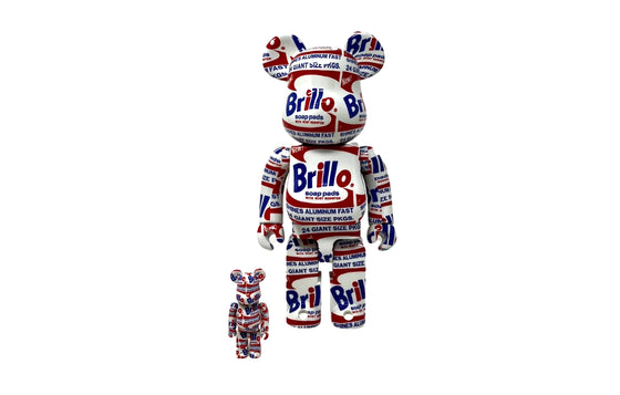 Andy Warhol Brillo [100% 400%] by Bearbrick