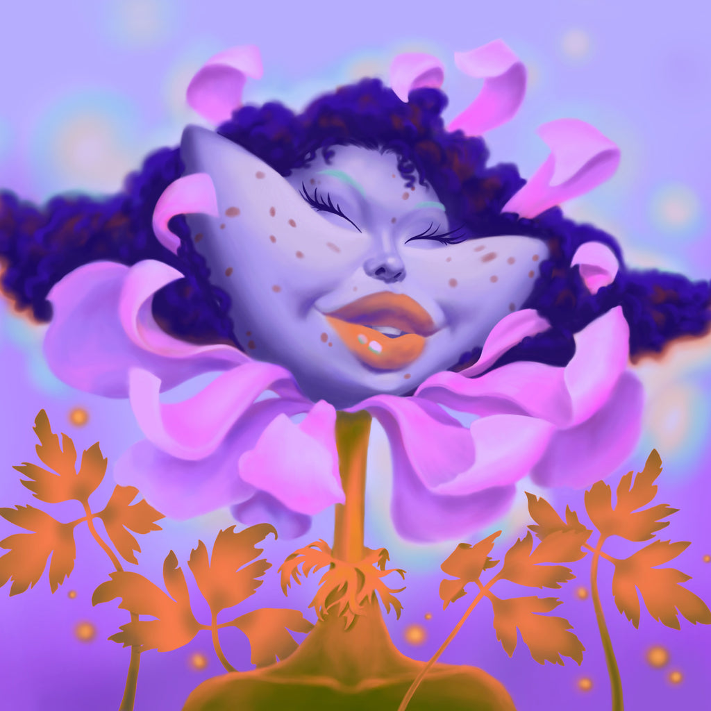 Bloomin [Orange and Purple] by DIOSA