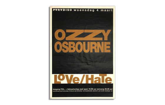 Ozzy Osbourne and Love/ Hate [1992] Paradiso, NL