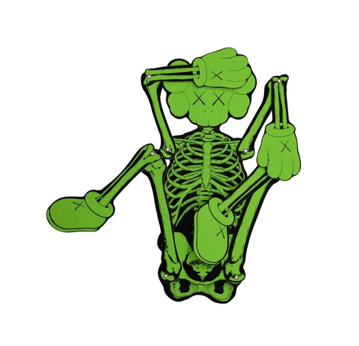 KAWS Skeleton - Green