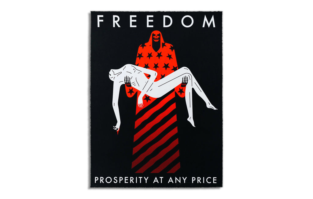 Freedom/ Prosperity [Blk] by Cleon Peterson