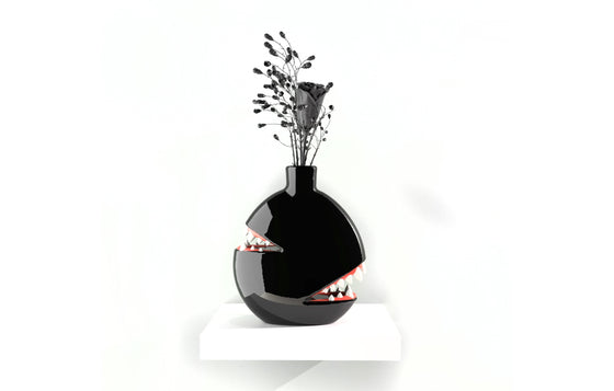 Biting Vase [Black] by Josh Divine