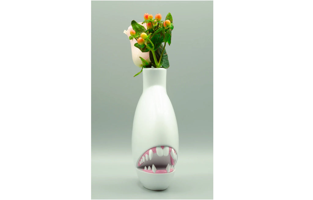Biting Vase [White] by Josh Divine