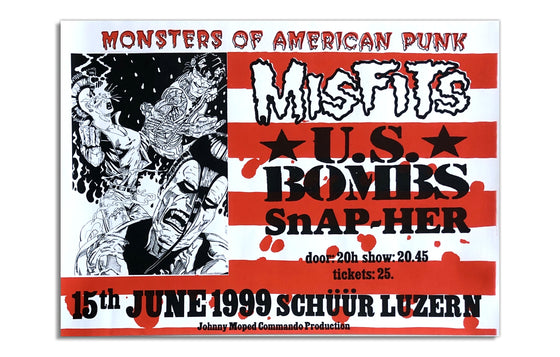 Misfits w/ US Bombs and Snap-Her [1999] Switzerland