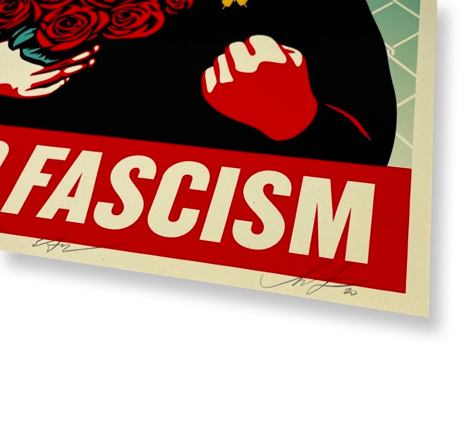 Stop Fascism by OBEY x Ernesto Yerena