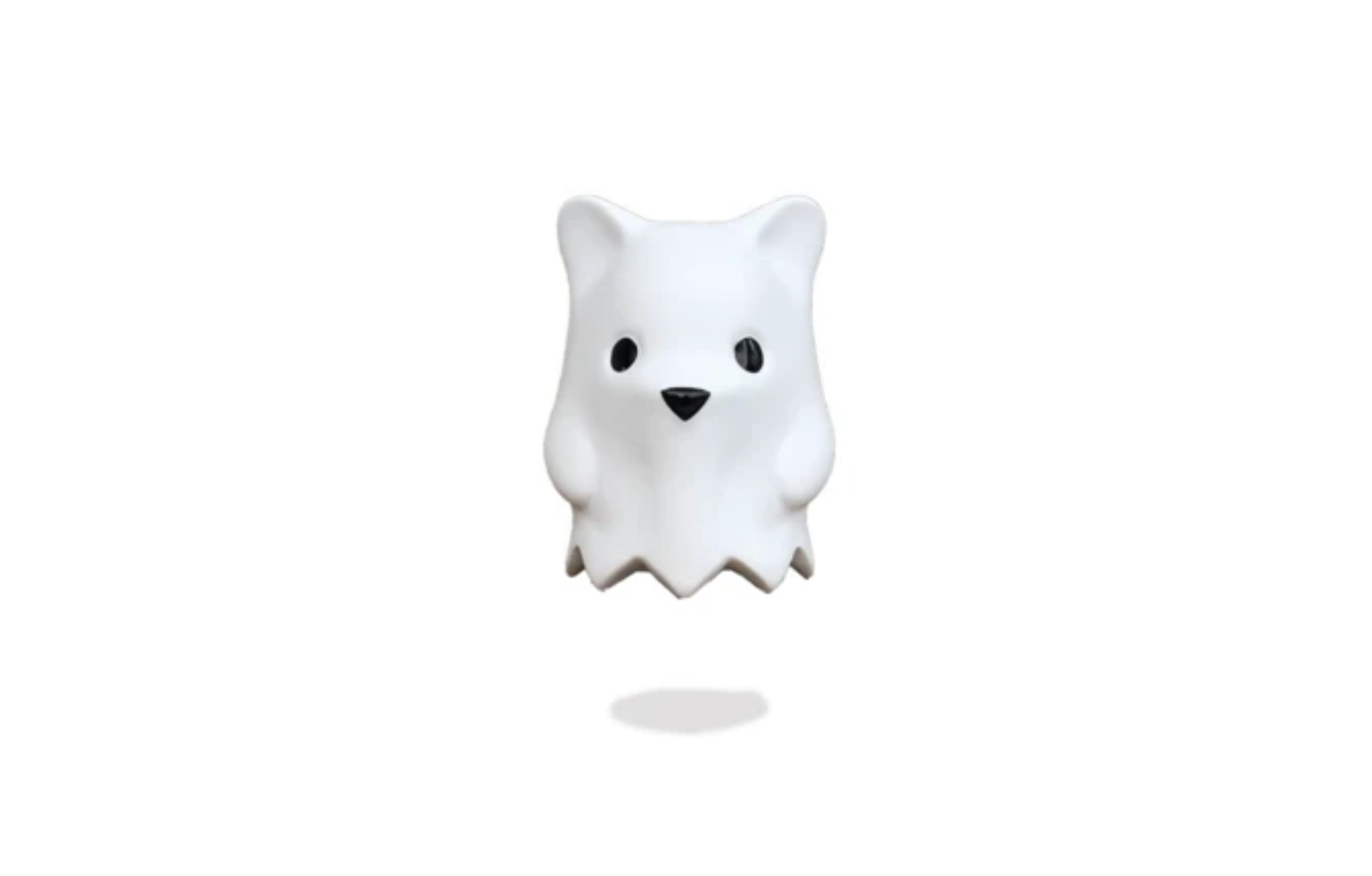 ▷ Off-White bear S by Ghost Art, 2021, Sculpture