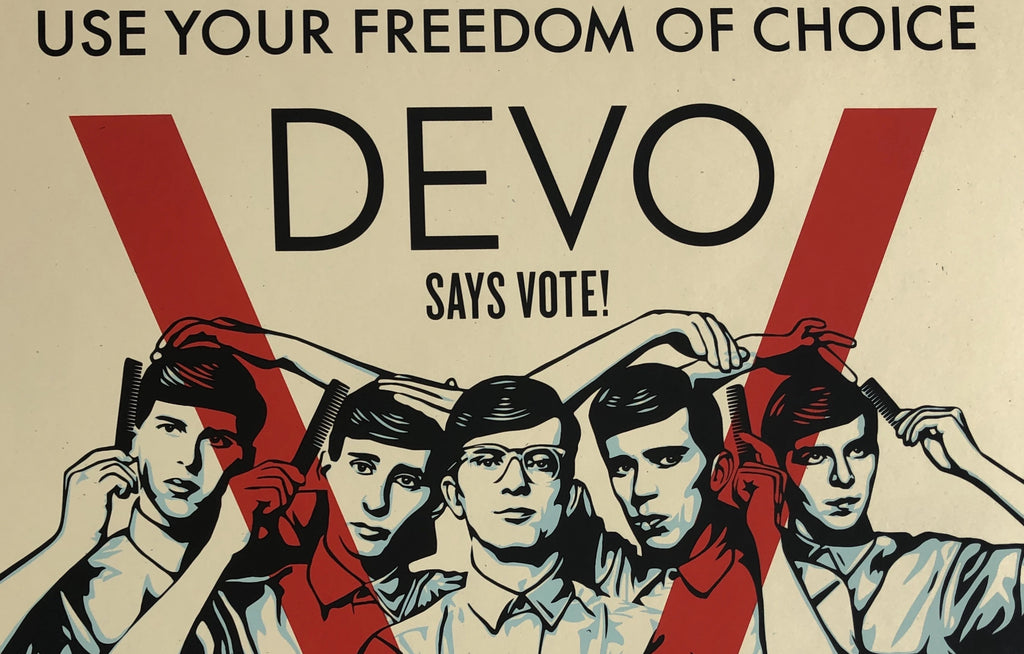 DEVO VOTE! by Shepard Fairey