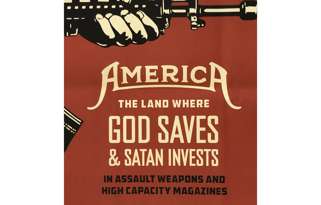 God Saves & Satan Invests by Shepard Fairey