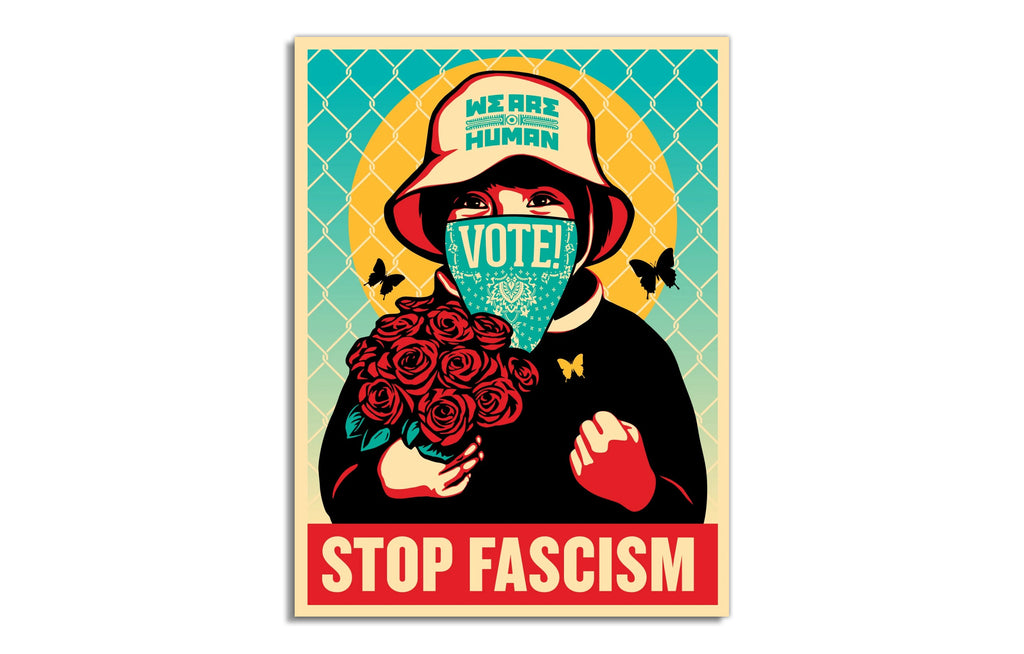 Stop Fascism by OBEY x Ernesto Yerena