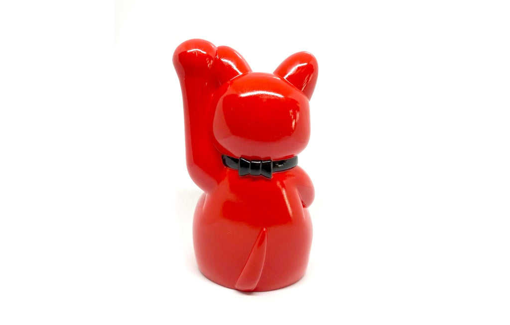 Lucky Cat Grin [Red] by Ron English