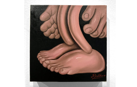 Painting of Hands and Feet by Baldur Helgason