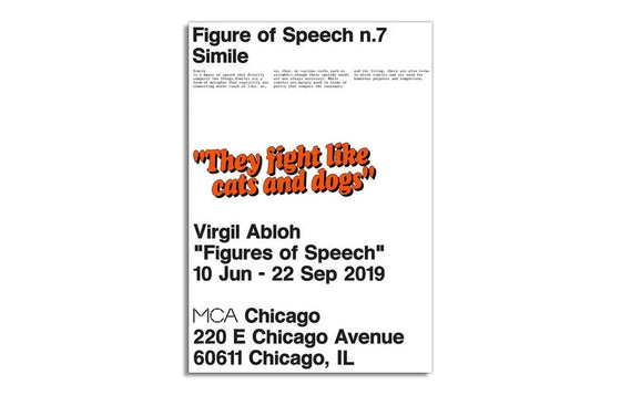Virgil Abloh Figures Of Speech 5"x7" Postcard Caveman