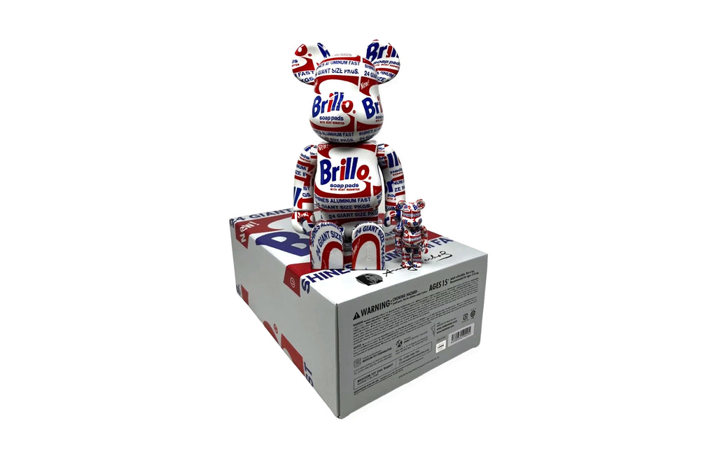 Andy Warhol Brillo [100% 400%] by Bearbrick