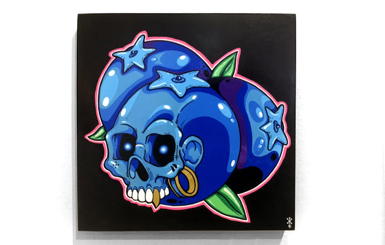 Blue Skull Berries by Xombiac